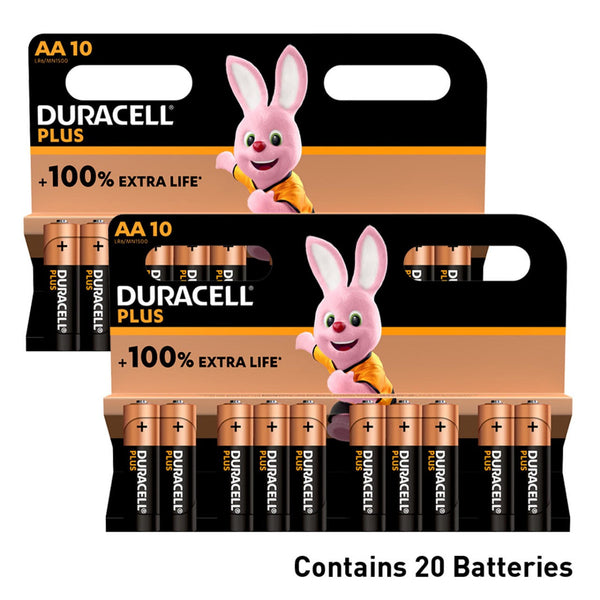 Duracell Plus AA LR6 Batteries | 20 Pack