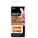 Duracell Activair Size 13 | Orange | Easytab Hearing Aid Batteries | 6 Pack, Main image