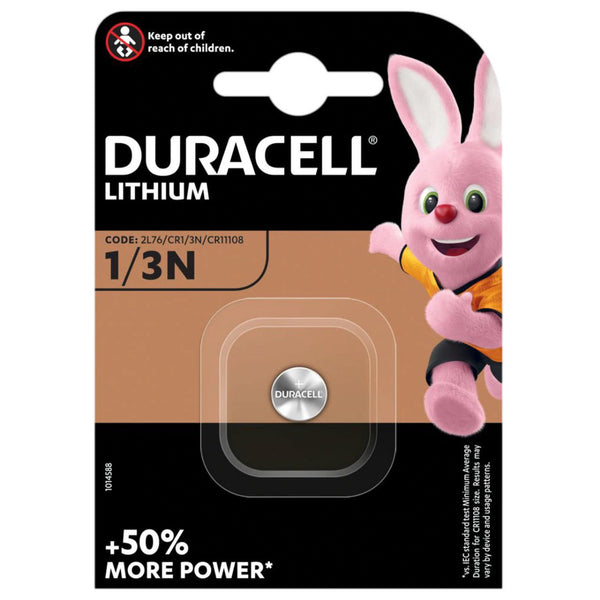 Duracell DL1/3N CR1/3N 2L76 Button Cell Battery | 1 Pack