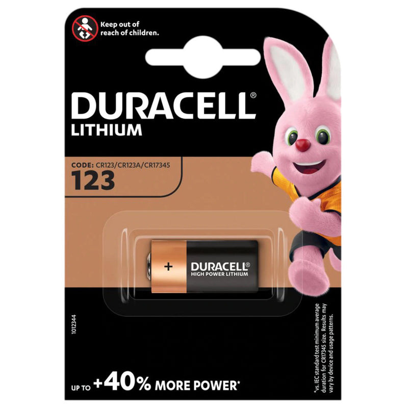 Duracell Lithium DL123 CR123A Battery | 1 Pack