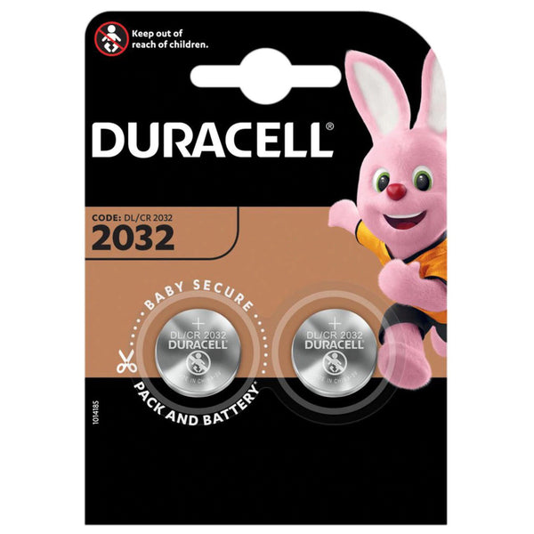 Duracell CR2032 DL2032 Coin Cell Lithium Batteries | 2 Pack