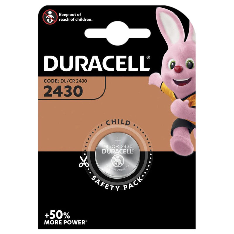 Duracell CR2430 DL2430 Coin Cell Lithium Battery | 1 Pack