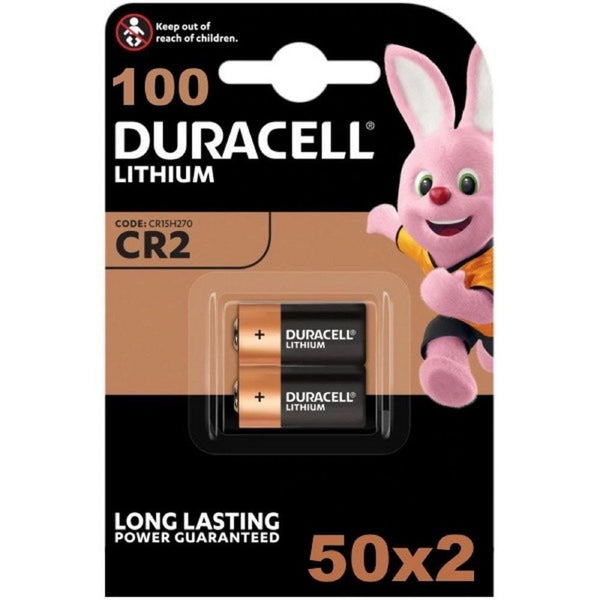 Duracell Lithium CR2 Batteries | 100 Pack