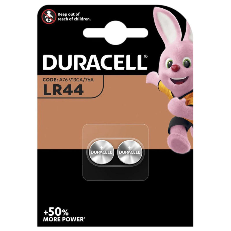 Duracell LR44 A76 V13GA Button Cell Batteries | 2 Pack
