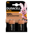 Duracell Plus 9V 6LR61 PP3 Batteries | 2 Pack, Main image