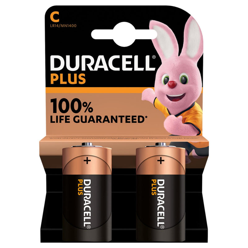 Duracell Plus C LR14 Batteries | 2 Pack