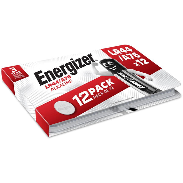 Energizer LR44 A76 V13GA Button Cell Batteries | 12 Pack