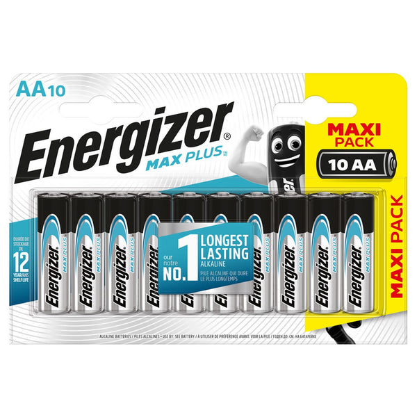 Energizer Max Plus AA LR6 Batteries | 10 Pack