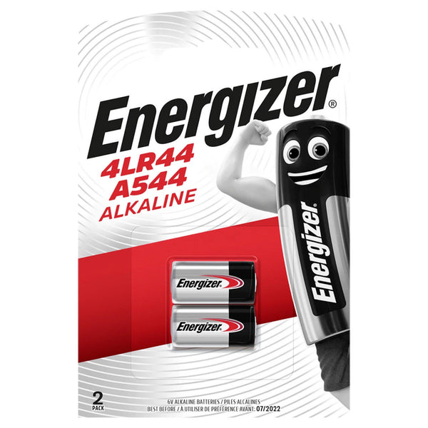 Energizer 4LR44 A544 6V Alkaline Batteries | 2 Pack