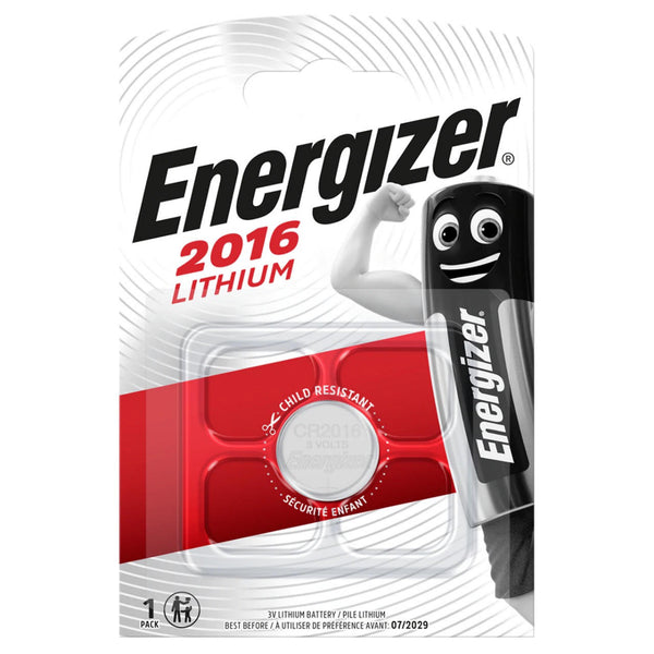 Energizer CR2016 Lithium Coin Cell Battery | 1 Pack