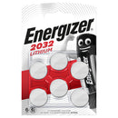 Energizer CR2032 Coin Cell 3V Lithium Batteries | 6 Pack, Main image