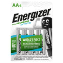 Energizer Extreme AA HR6 2300mAh Pre-charged Rechargeable Batteries | 4 Pack, Main image