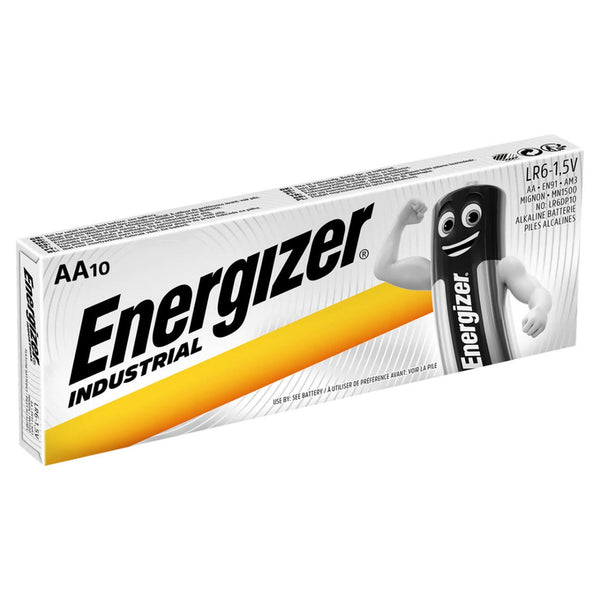 Energizer Industrial AA MN1500 LR6 Batteries | 10 Pack
