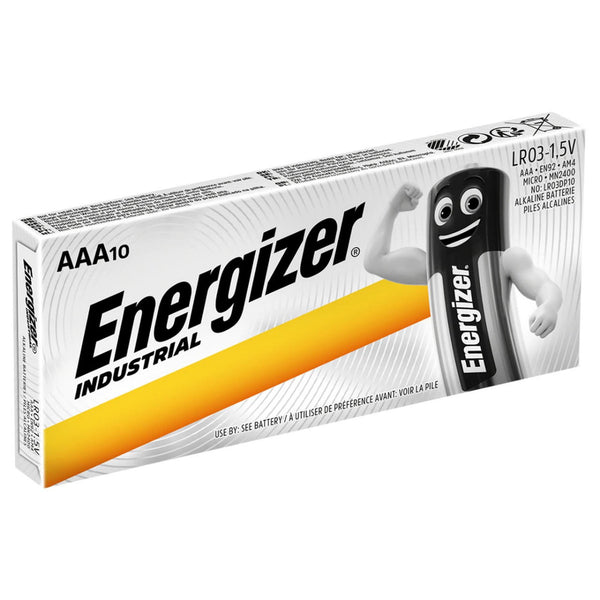 Energizer Industrial AAA LR03 Batteries | 10 Pack