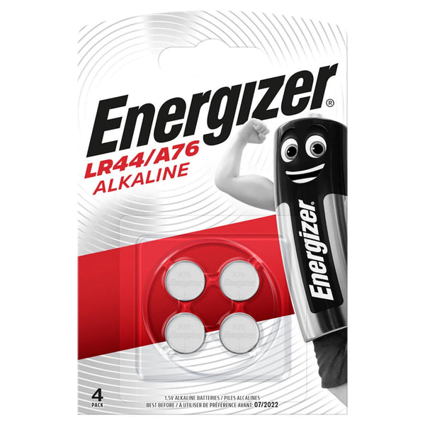 Energizer LR44 A76 V13GA Button Cell Batteries | 4 Pack