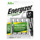 Energizer Universal AA HR6 1300mAh Rechargeable Batteries | 4 Pack, Main image