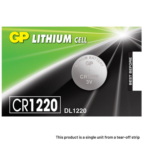 GP CR1220 Coin Cell Batteries | 1 Pack