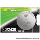 GP CR2430 Coin Cell Batteries | 1 Pack, Main image