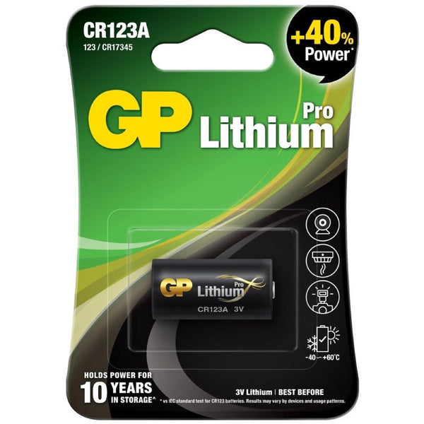 GP CR123A Lithium Battery | 1 Pack