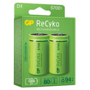 GP ReCyko+ D LR20 5700mAh Rechargeable Batteries | 2 Pack, Main image