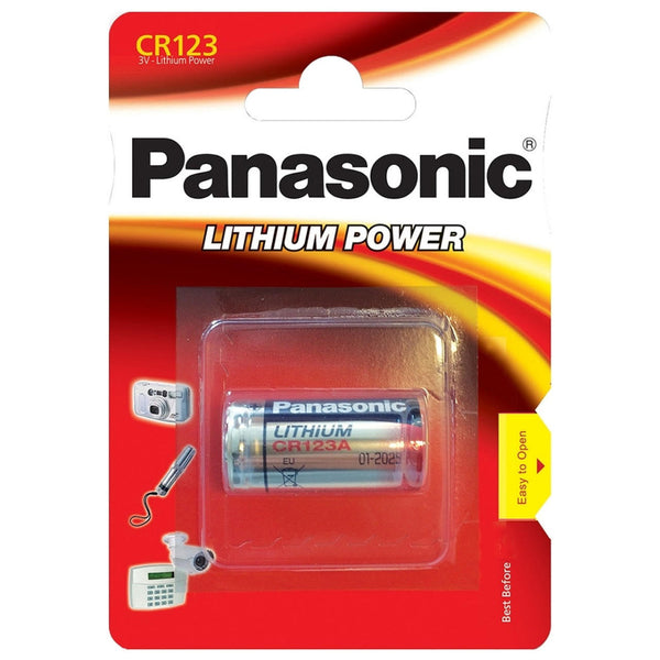 Panasonic CR123A Lithium Battery | 1 Pack